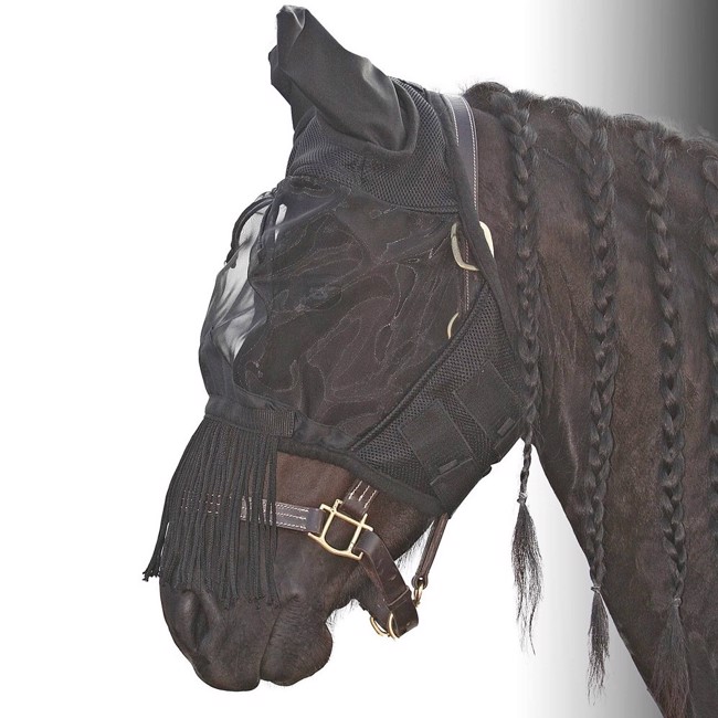 Harry\'s Horse Maską przeciw owadom z frędzlami