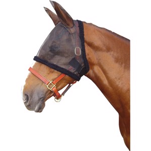 Harry's Horse Maska przeciw owadom z uszami i syntetycznym brzegiem z futra