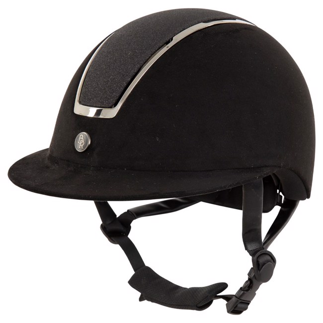 BR kask jeździecki Omega Microfiber Glitter