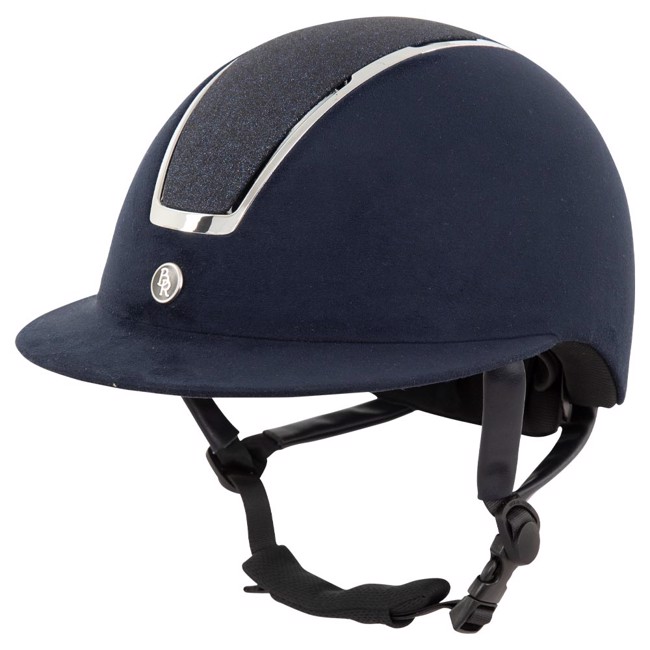 BR kask jeździecki Omega Microfiber Glitter