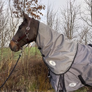 Odpinany kołnierz do Derki dla konia AB 200 Gram Szary