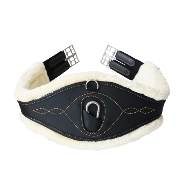 Anatomiczny popręg Kentucky z owczą wełną