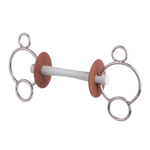 Beris 3-Ring Wędzidło z Comfort Bar 18mm