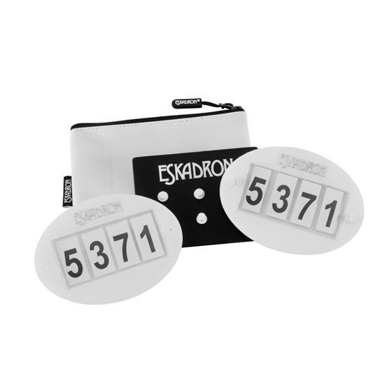 Eskadron zestaw numerów startowych Quick-Pin Glitter