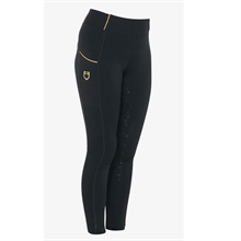 Equestro Junior Slim Fit zimowe legginsy jeździeckie